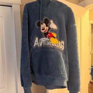 Disney Blue Fleece Sweater with Mickey Mouse